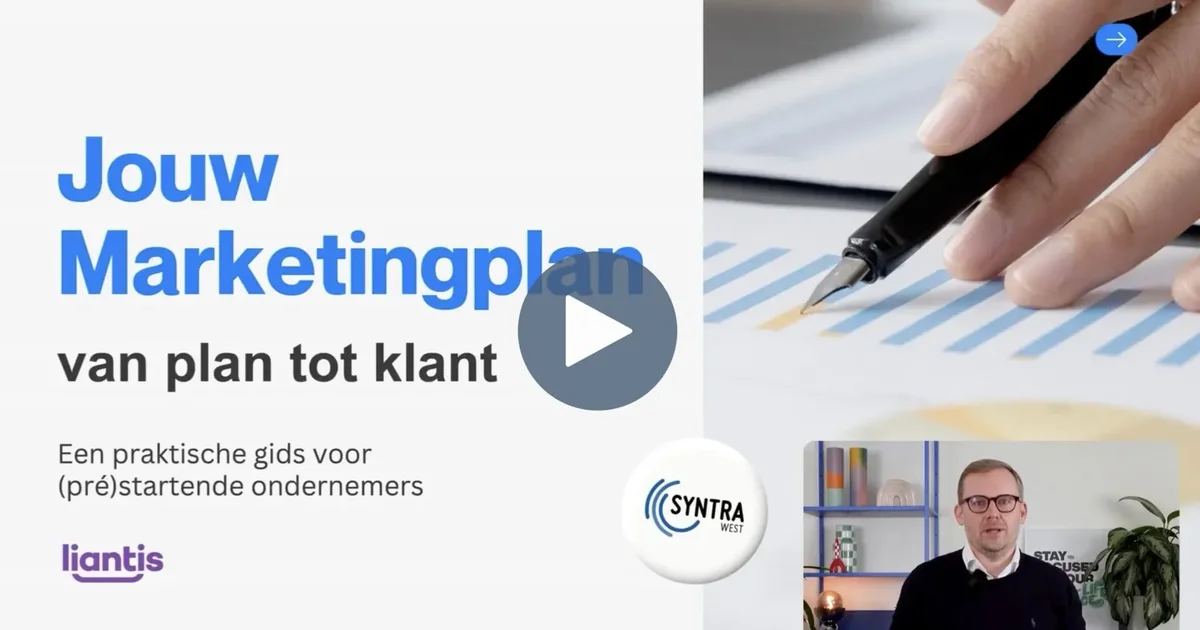 marketingplan starters : Marketingplan voor starters: mijn sessie bij de StartersGPS van Liantis